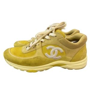 Neon Yellow Leather Chanel sneaker